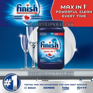 Viên rửa chén finish max in 125 viên