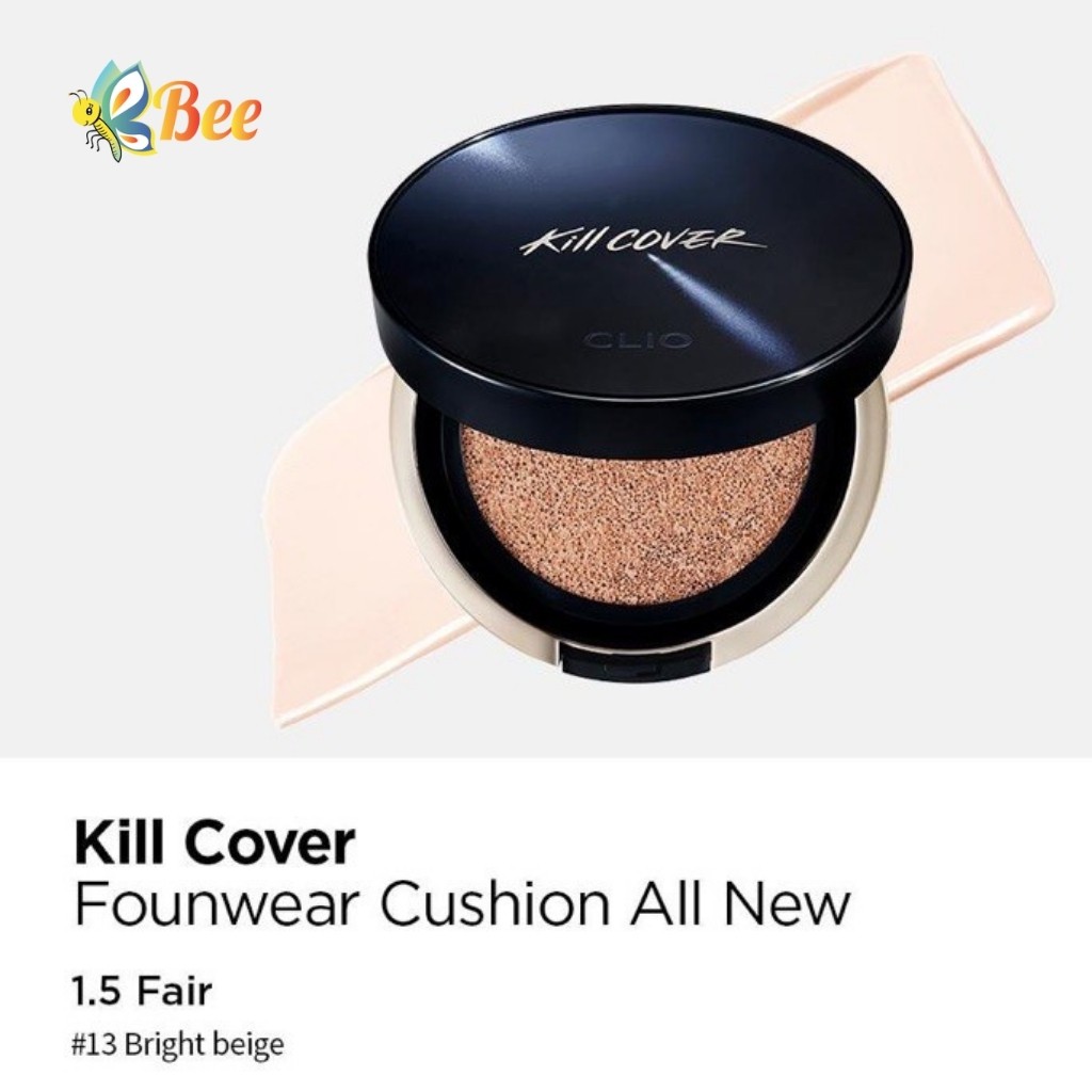 [New Version] Phấn nước che khuyết điểm CLIO Kill Cover Founwear Cushion All New Set 2 Lõi