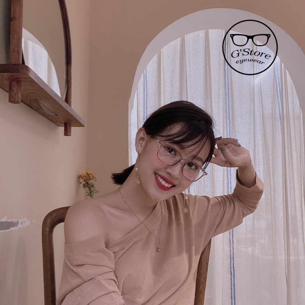 Kính Gọng Cận Mắt Vuông Gọng Mảnh Đẹp 8092 Gstore