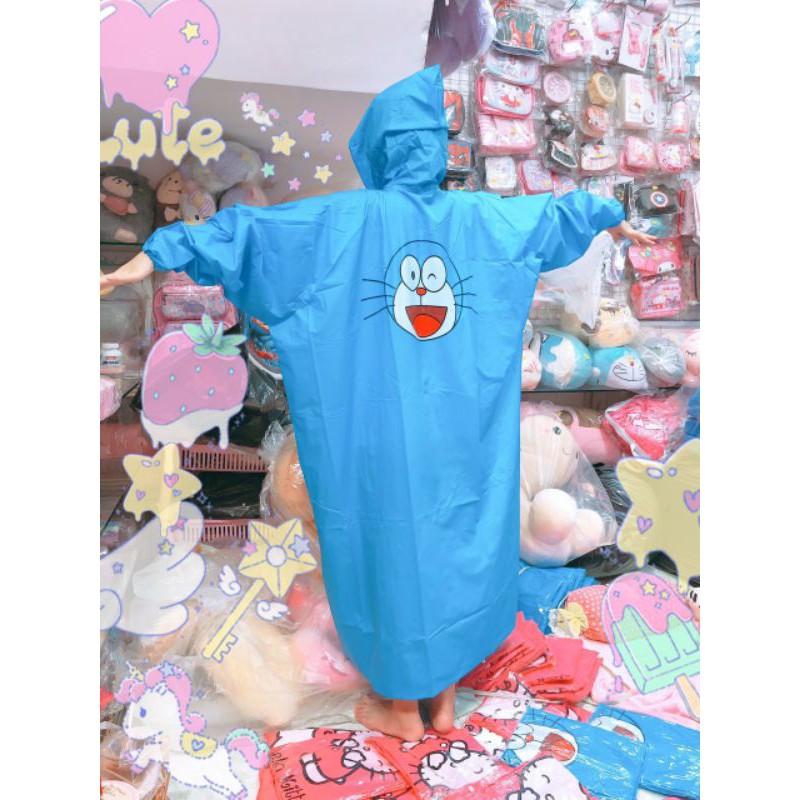 Áo mưa Hellokitty/Doraemon