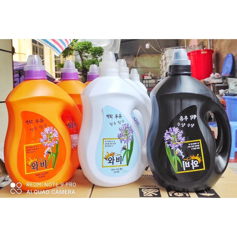 SỮA GIẶT HÀN QUỐC CÔNG NGHỆ MỚI SIÊU THƠM,SIÊU SẠCH CAN 3,8KG