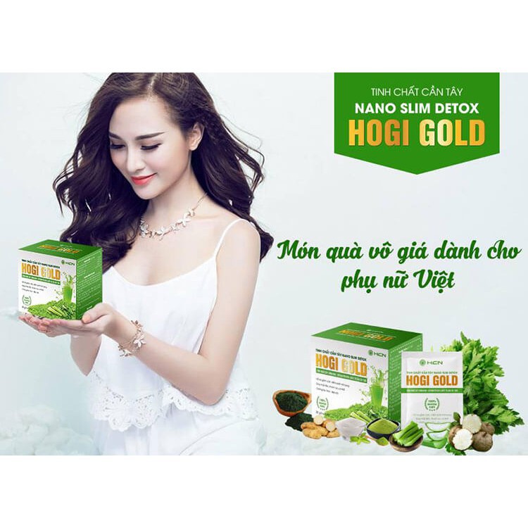 Tinh chất cần tây Hogi Gold hỗ trợ giảm cân , giảm lão hóa