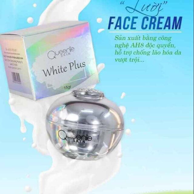 CHÍNH HÃNG - KEM FACE LƯỜI CREAM QUEENIE 15GR