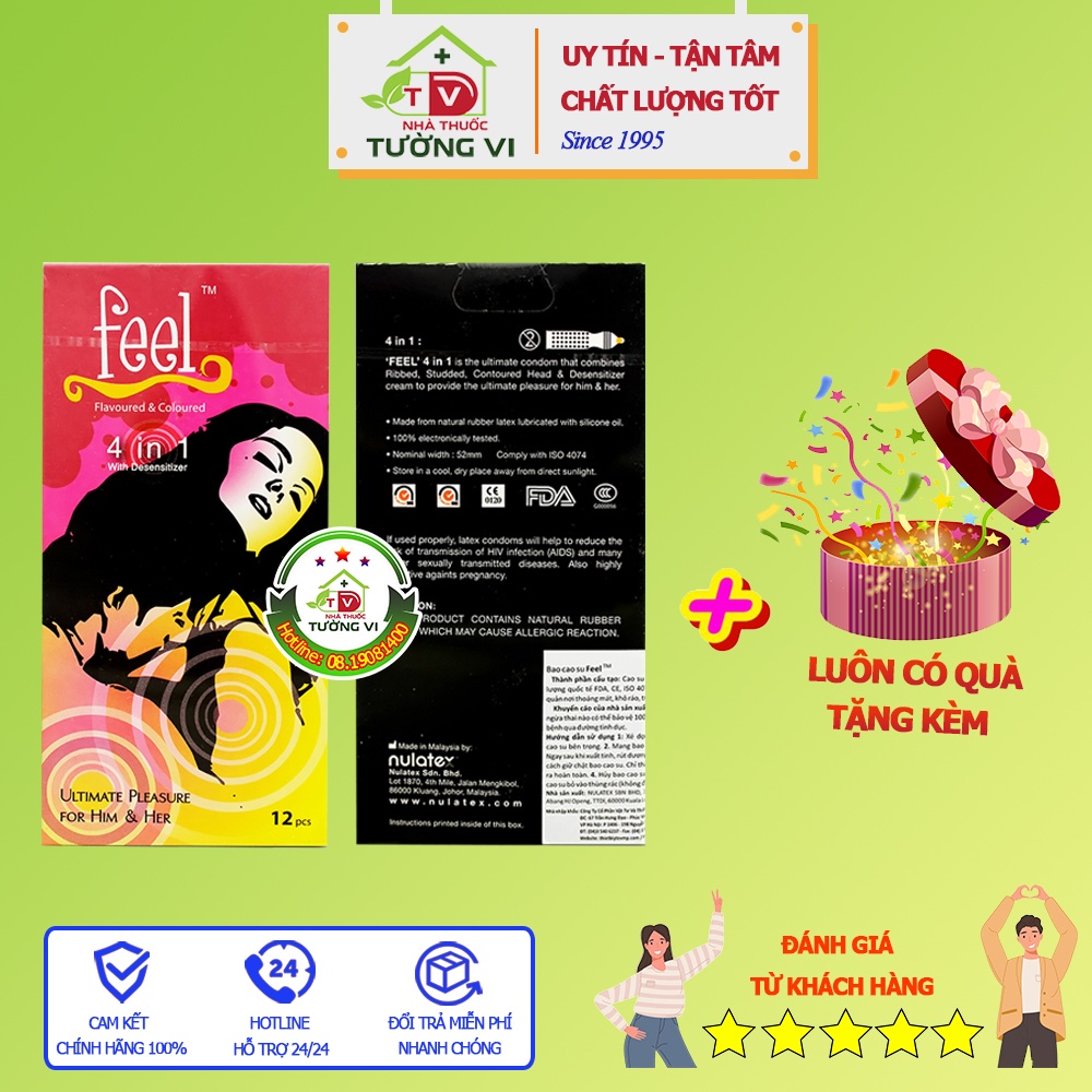 Bao cao su Feel 4 IN 1 | BCS Feel 4 IN 1