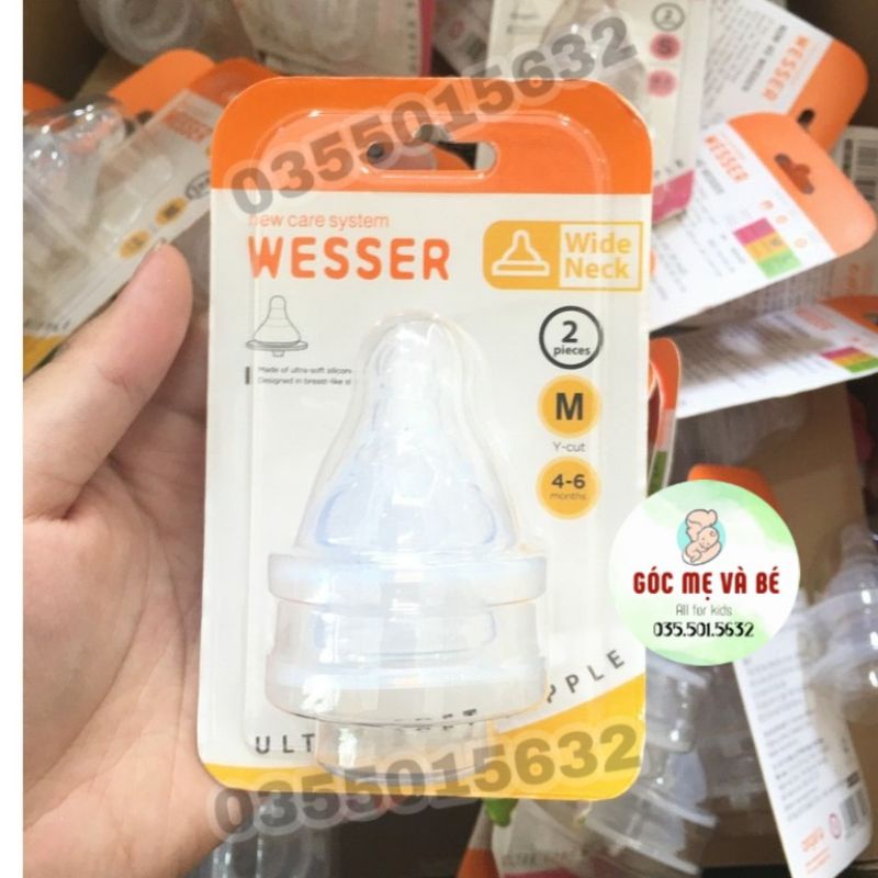 NÚM TY WESSER CỔ RỘNG VỈ 2 CÁI SIZE S/M/L