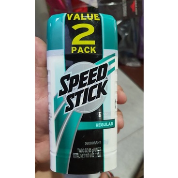 Bộ Lăn sáp khử mùi nam Speed Stick 85gx2 - Regularx2 (Mỹ)