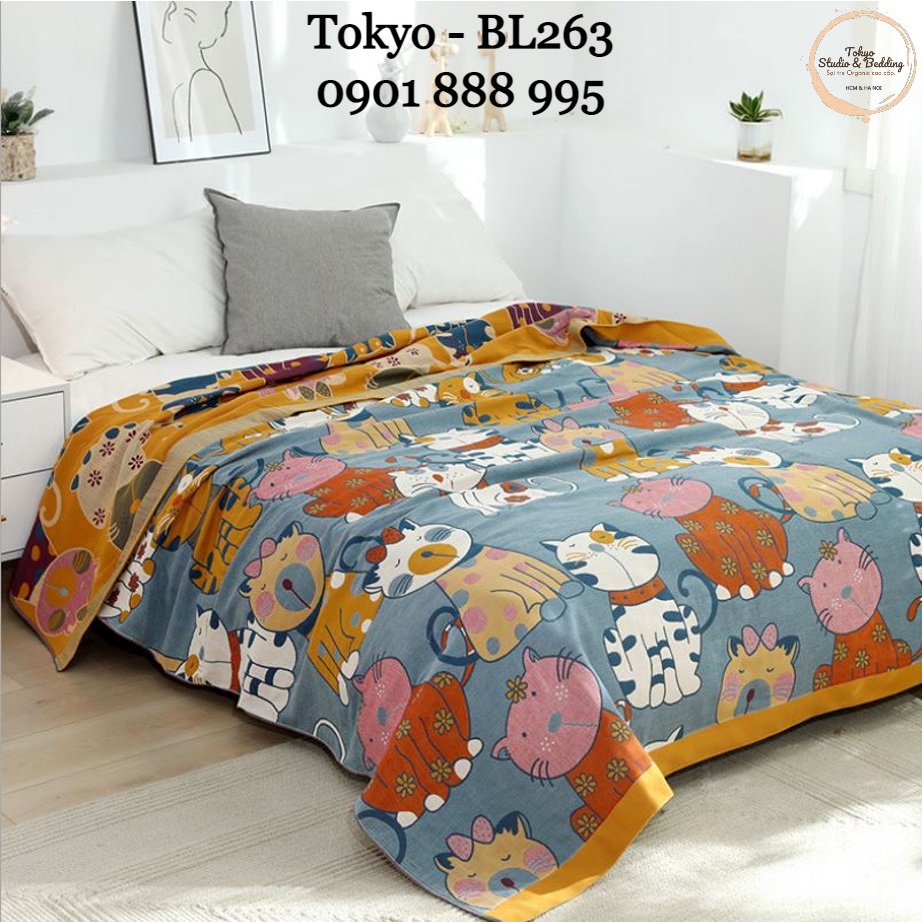 S70_Chăn Xô Organic Cotton Dòng Cao Cấp