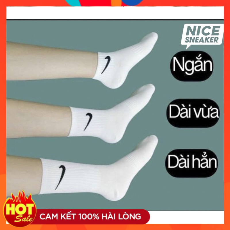 Tất Nike Cổ Cao / Cổ Trung / Cổ Ngắn Cho Nam Nữ Thể Thao . Hàng Loại 1 ( giá sỉ )