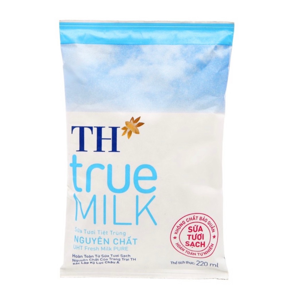 Sữa Tươi TH True Milk 220ml ( Có đường, Ít đường, Không đường)