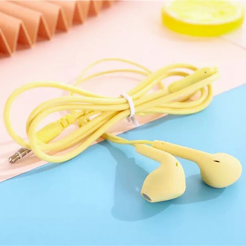 Tai Nghe Nhét Tai Jack 3.5mm Có Micro Và Nút Điều Chỉnh Âm Lượng Thời Trang Chất Lượng Cao