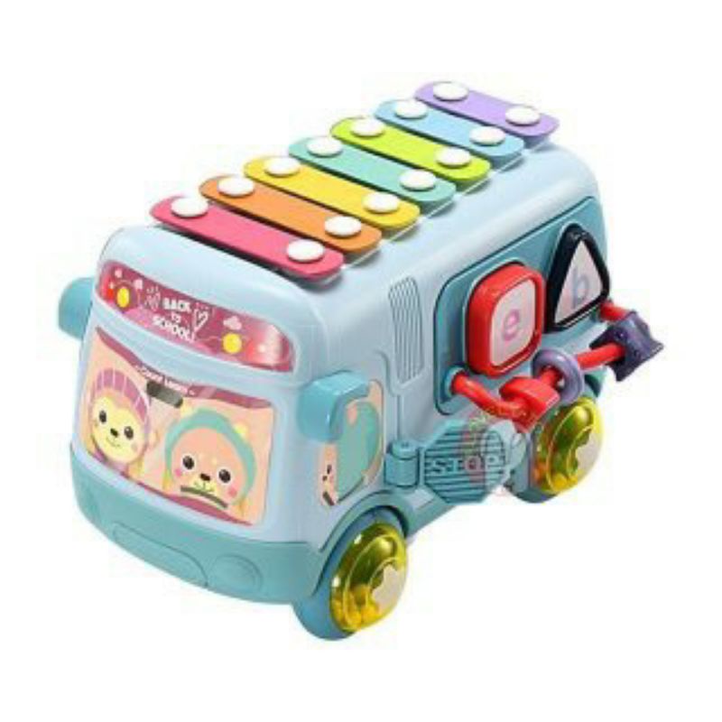 Đàn gõ Xylophone Xe bus/Máy bay thả hình phát đèn nhạc