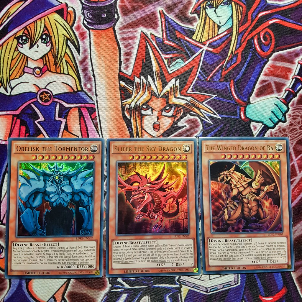 Bộ thẻ bài Yugioh: Tam thần Obelisk - Slifer - Ra | LDK2 Ultra Rare