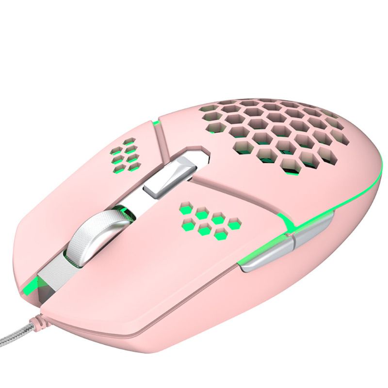 Chuột Chơi Game 2000DPI Họa Tiết Tổ Ong Cho Máy Tính