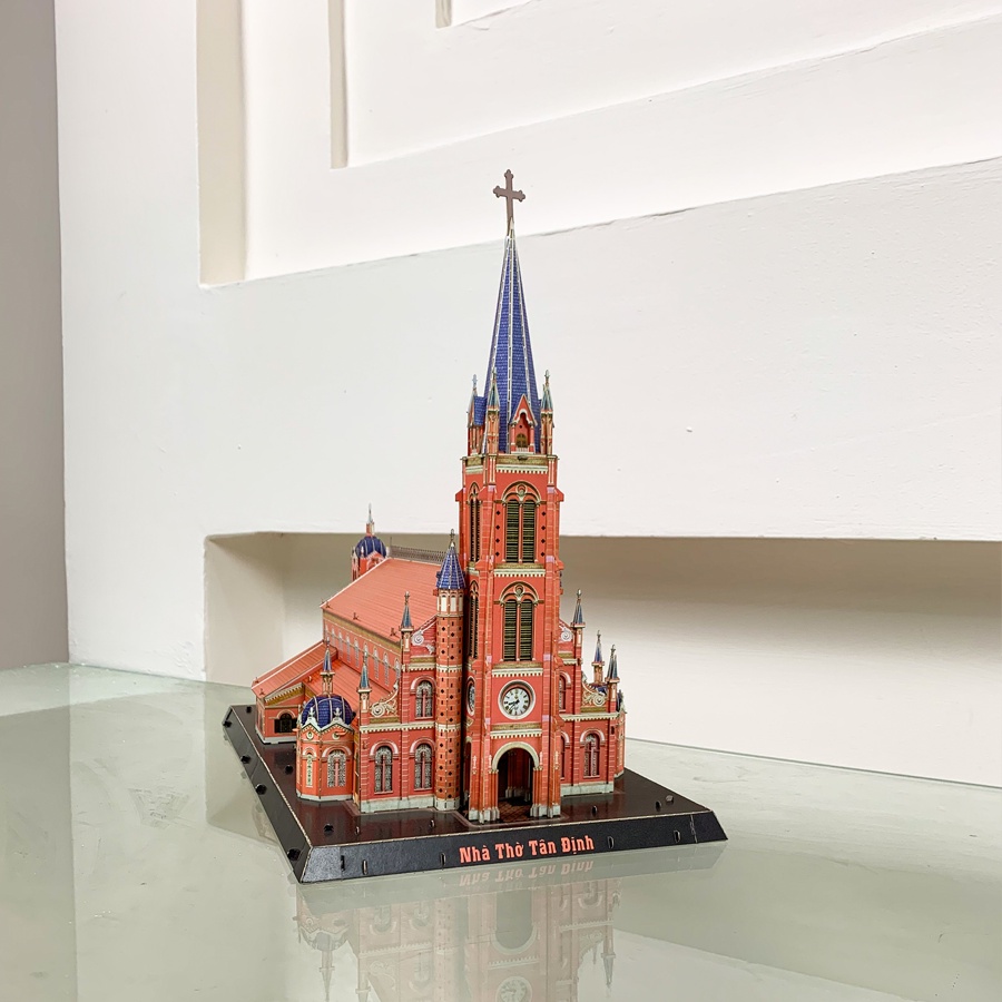 Bộ Lắp Ráp Mô Hình 3D Nhà Thờ Tân Định
