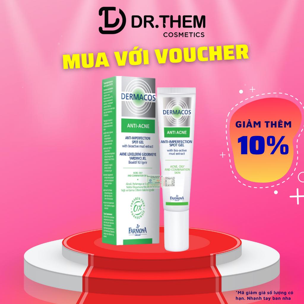 DERMACOS Gel Chấm Mụn Farmona Dermacos Anti Acne Imperfection Spot Gel - Kem giảm Mụn, Chứa Bùn Hoạt Tính