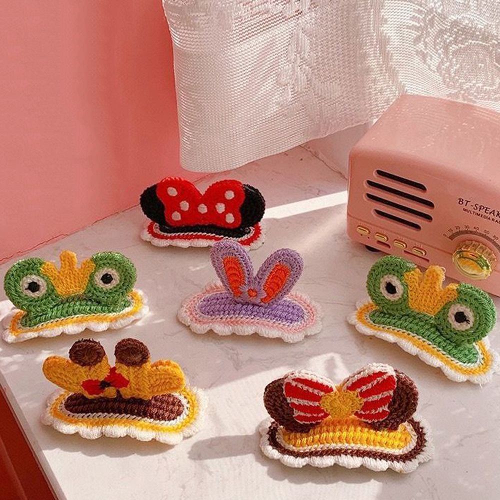 Kẹp tóc hình nơ họa tiết Minnie 3D dễ thương phong cách Hàn Quốc cho bé gái