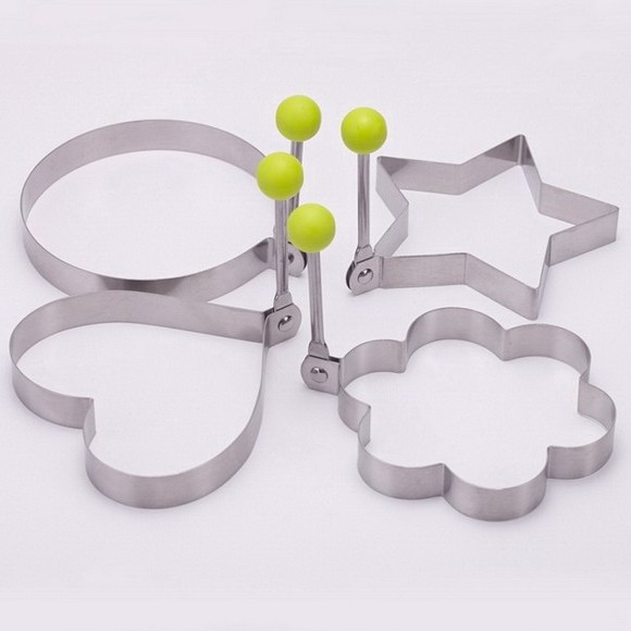Set 3 Khuôn tạo hình trứng tráng và bánh ngọt đa hình- Bền đẹp,không gỉ
