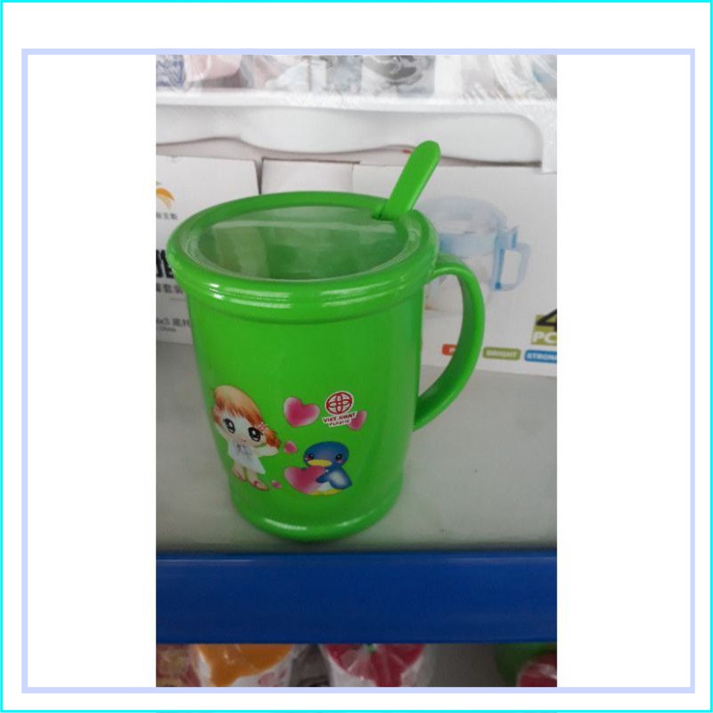Cốc Nắp Song Long chất liệu nhựa PP bền bỉ an toàn thực phẩm