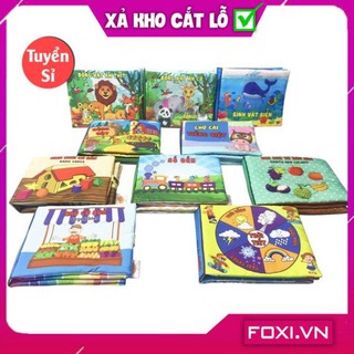 [SALE SẬP SÀN] Sách vải cơ bản dành cho Bé sơ sinh với 16 chủ đề số đếm-cuộc sống-tự nhiên-cảnh báo nguy hiểm.