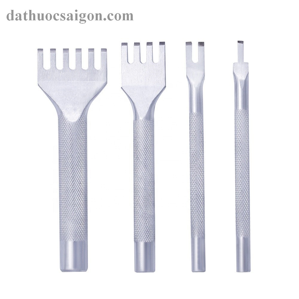 [GIÁ RẺ NHẤT] Bộ Đục Đan Dây Bước Đục 4 mm - Thanh lý Bộ Dụng Cụ Làm Đồ Da