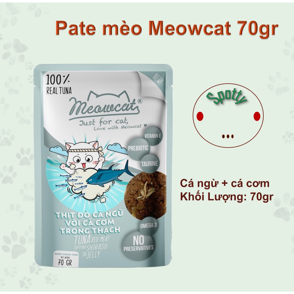 Pate mèo Meowcat 70g- Pate Catchy 70gr - thức ăn cho mèo