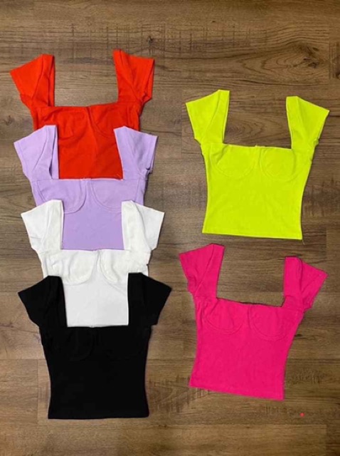 [ Mã WASTAPR giảm 10K đơn 50K] Áo croptop cúp ngực cổ U siêu hot - freesize dưới 51kg- Carotshop | BigBuy360 - bigbuy360.vn