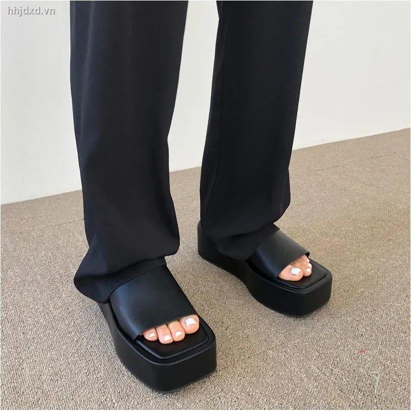 ↂ✵◙Dép Lê Đế Xốp Dày Mẫu 2021 Thời Trang Mùa Hè Hàn Quốc Mới Cho Nữ