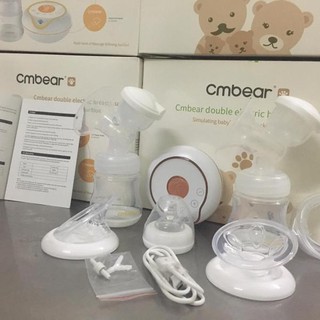 [ BH 12T + Tặng 20 túi trữ sữa] Máy hút sữa điện đôi Cmbear