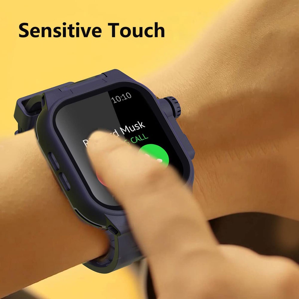 Ốp Bảo Vệ Toàn Diện Màn Hình Chống Thấm Nước 45mm Cho Apple Watch Series 7 45mm 7