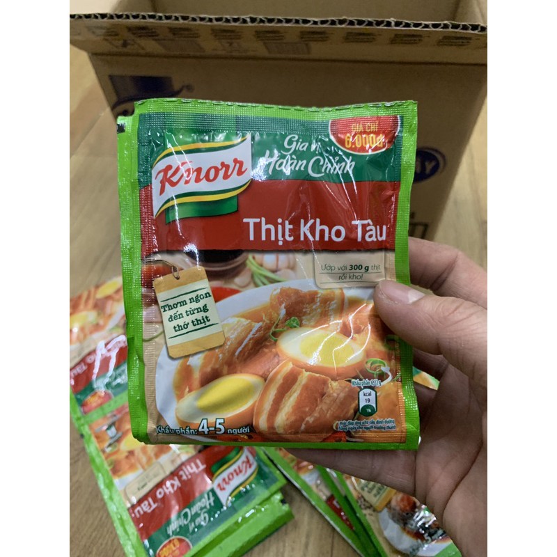 Gia Vị Hoàn Chỉnh thịt kho Tàu Knorr 28g/1goi