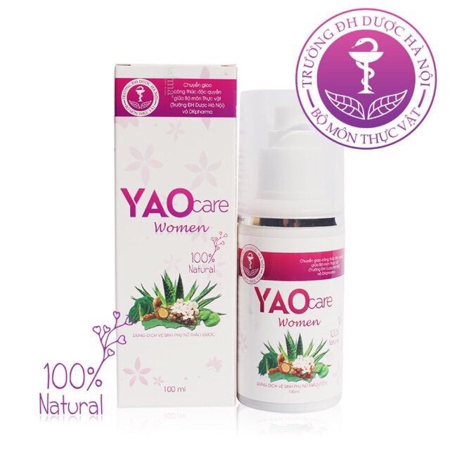 Dung dịch vệ sinh phụ nữ, mẹ bầu và sau sinh YAO Care Women chai 100ml