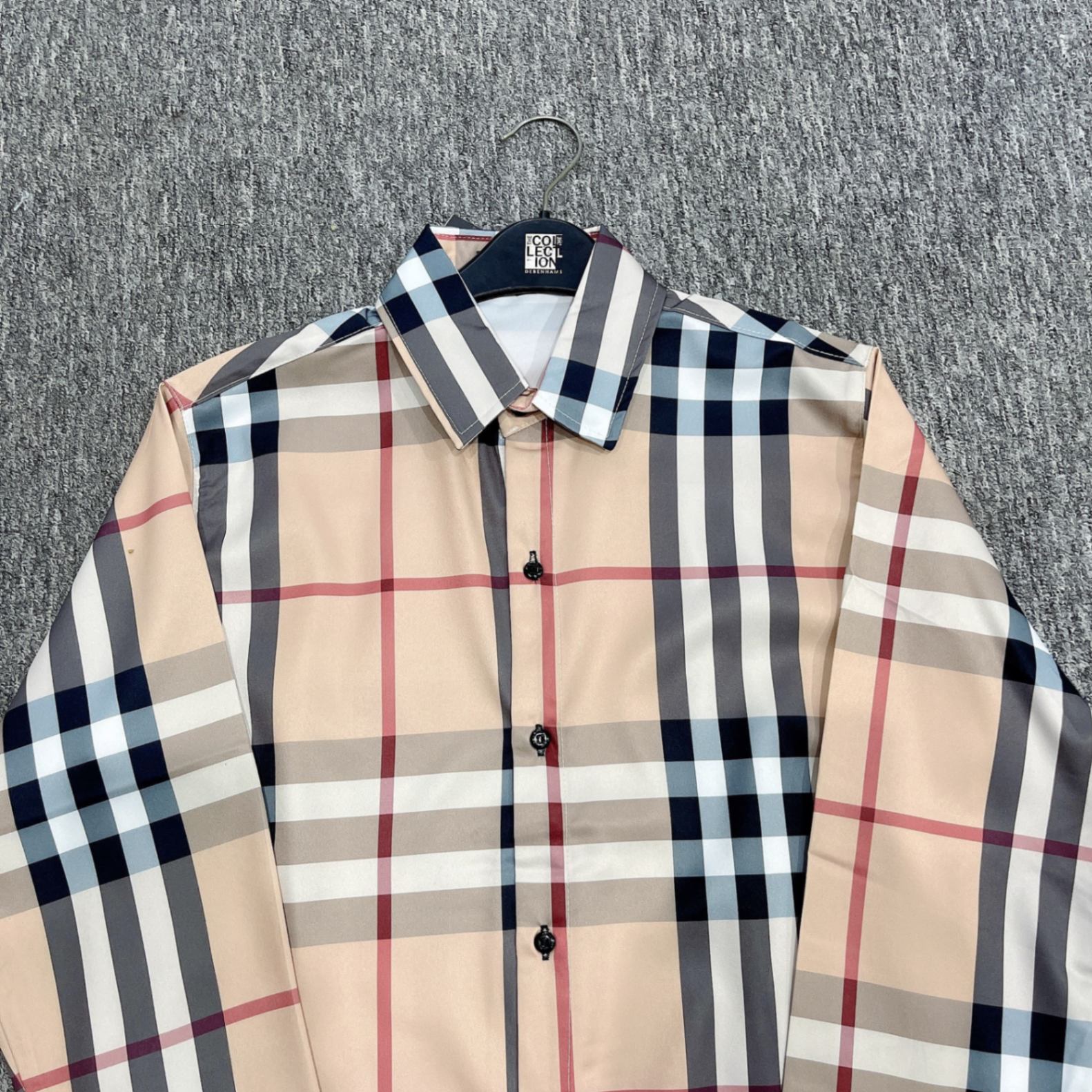 Áo Sơ Mi Nam Nữ Burberry Sọc Vàng