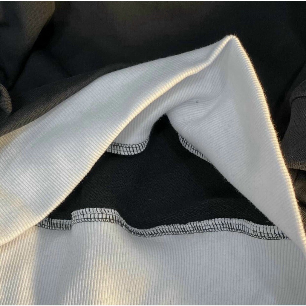 Áo Sweater nam nữ vải nỉ ngoại tay phồng in đẹp