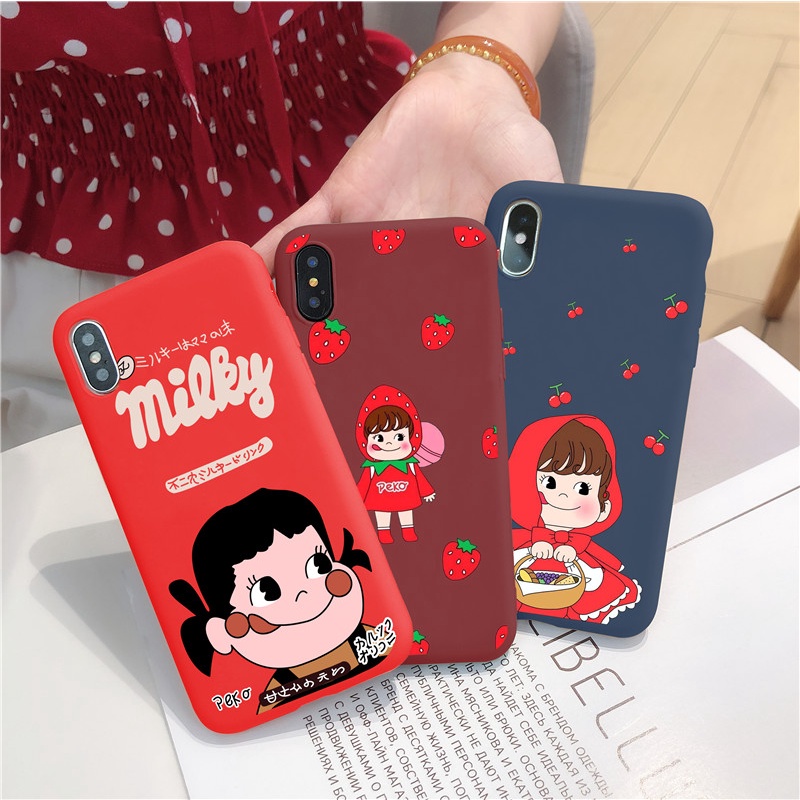 Ốp lưng hình cô bé dễ thương cho IPhone 13 12 11 Pro ProMax 7 8 SE 2020 7Plus 8Plus X XS XR XSmax 12 12Pro 12Promax | BigBuy360 - bigbuy360.vn