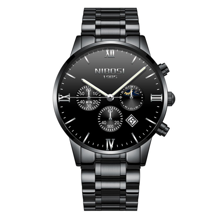 ĐỒNG HỒ NAM NIBOSI 2325 (1985) - DÂY THÉP CAO CẤP KHÔNG GỈ, THIẾT KẾ SANG TRỌNG, KIỂU DÁNG NẰNG ĐỘNG,LỊCH LÃM (FULLBOX) | BigBuy360 - bigbuy360.vn