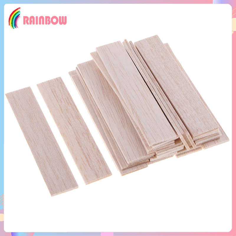 Bộ 30 Que Gỗ Balsa Tròn Tự Nhiên 90mm Hahaha1
