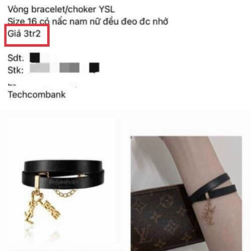 Dây vòng cổ, tay