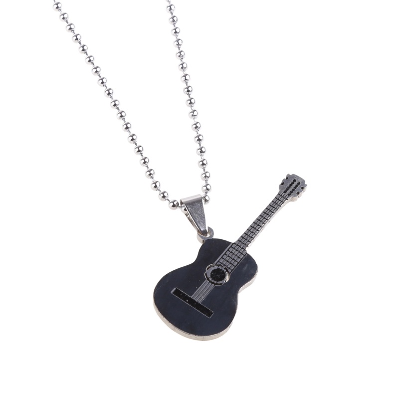 Vòng cổ Mặt Đàn Guitar Bằng Thép Không Gỉ
