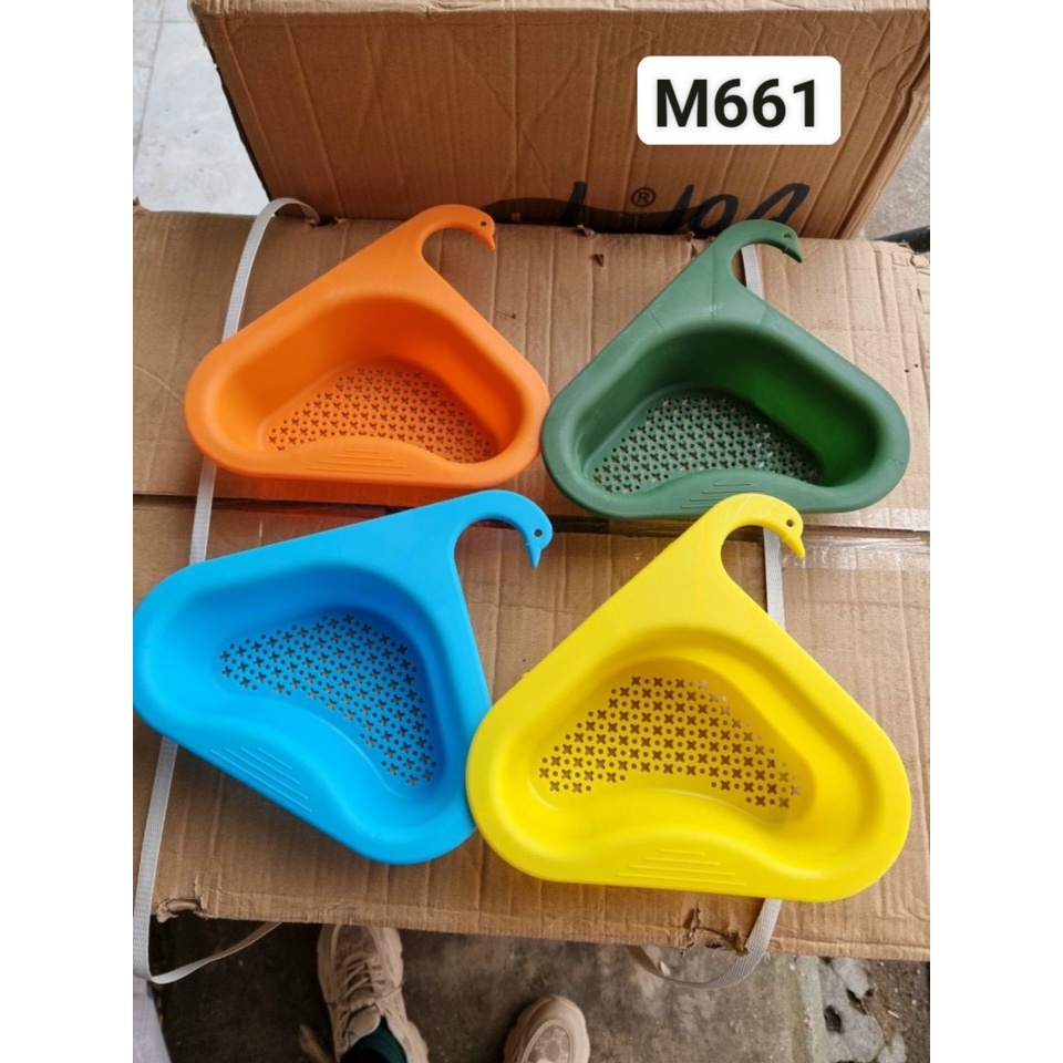 Khay lọc rác bồn rửa bát, bồn rửa chén đa năng, Giỏ lọc rác, đựng rẻ rửa bát hình thiên nga