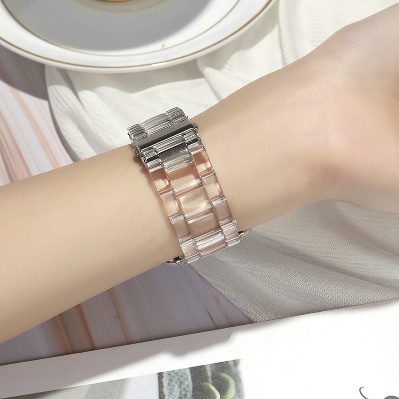 Dây Đeo Trong Suốt Cho Đồng Hồ Thông Minh Apple Watch Series SE 7 6 5 4 3 2 1 41mm 45mm 38mm 40mm 42mm 44mm