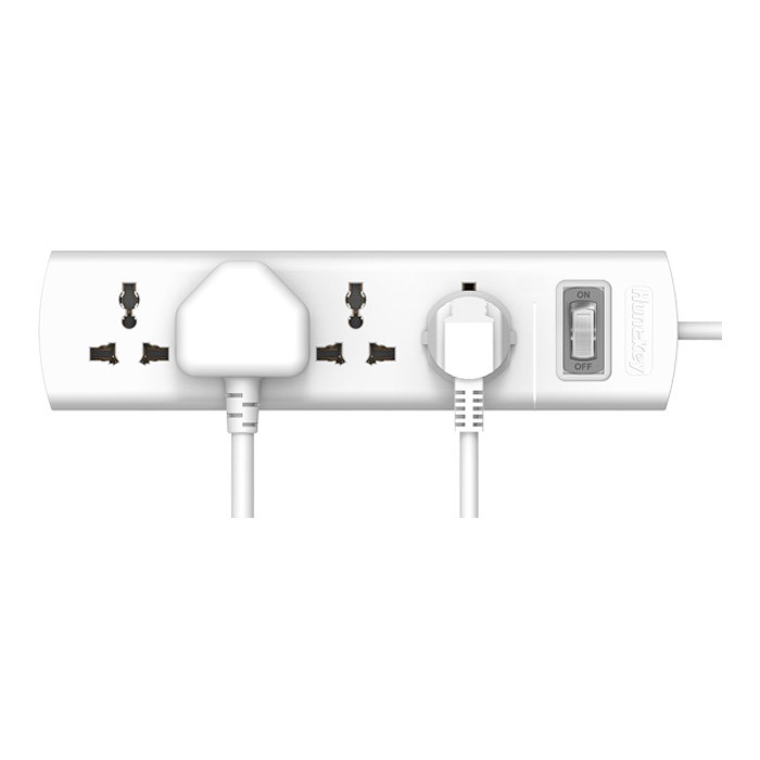Ổ cắm điện đa năng chống sét Huntkey SZM401 - 2500W, 4 lỗ 3 chân đa năng chống sét-HÀNG NHẬP KHẨU