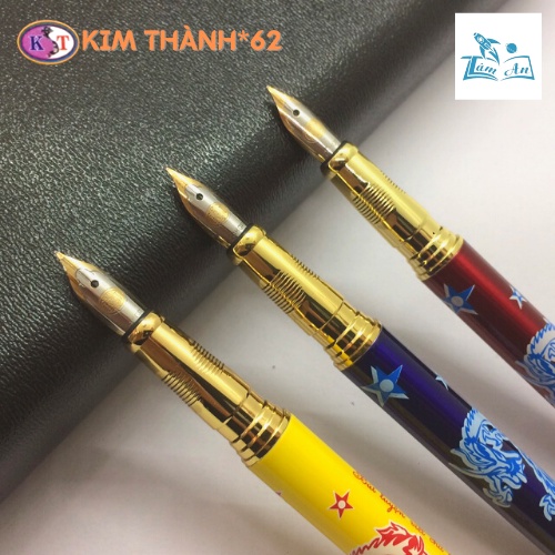Bút máy luyện chữ Kim Thành 62 - Bút mực học sinh ngòi mài nét thanh đậm