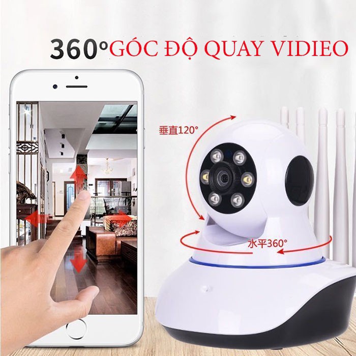 CAMERA WIFI KHÔNG DÂY YOOSEE 5 Râu WIFI KÈM THẺ NHỚ 128GB | BigBuy360 - bigbuy360.vn
