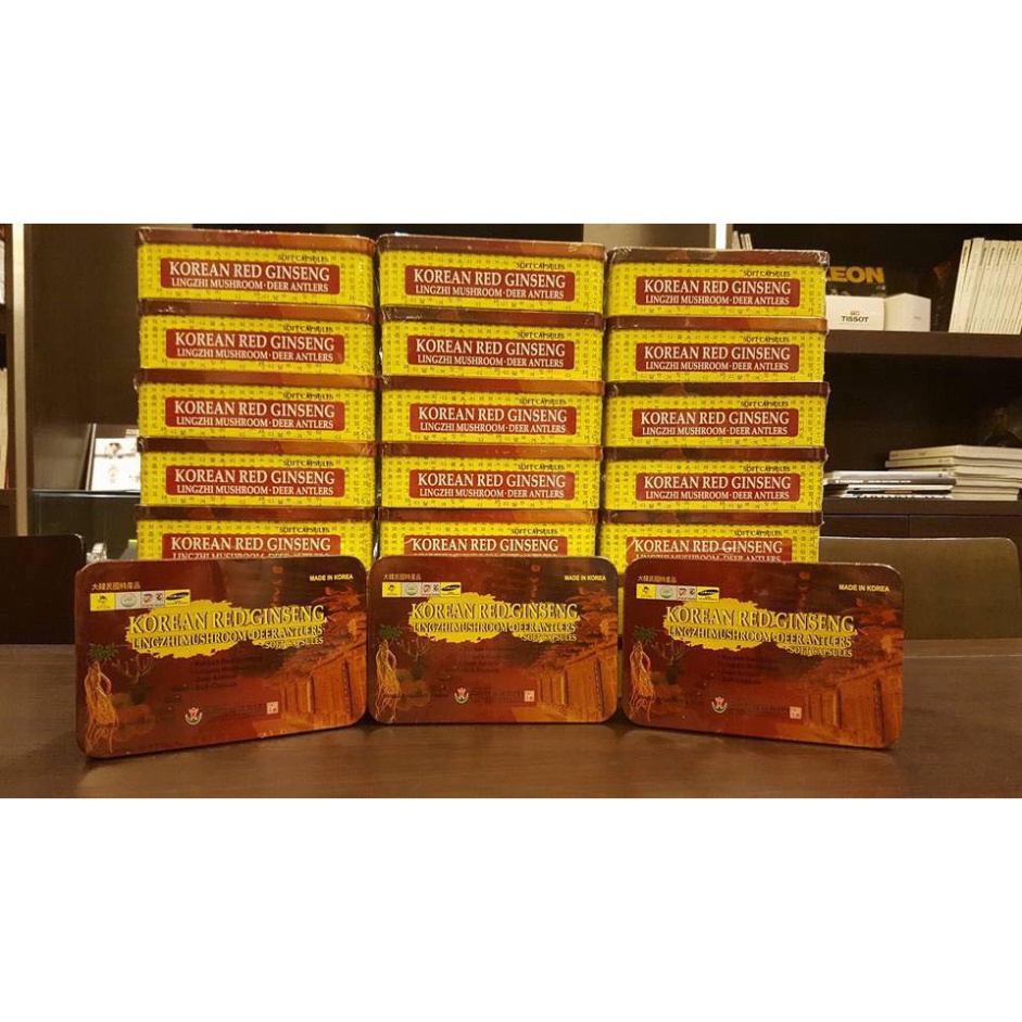 ⚡️Freeship⚡️ Viên Đạm Hồng Sâm Nhung Hươu Linh Chi Hàn Quốc, Hộp 60 viên