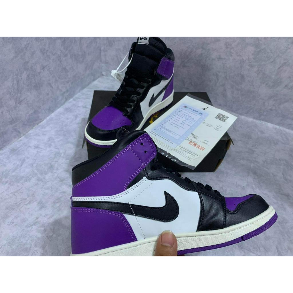 Giày thể thao nam nữ sneaker JD tím phối đen full size 36-43 | BigBuy360 - bigbuy360.vn
