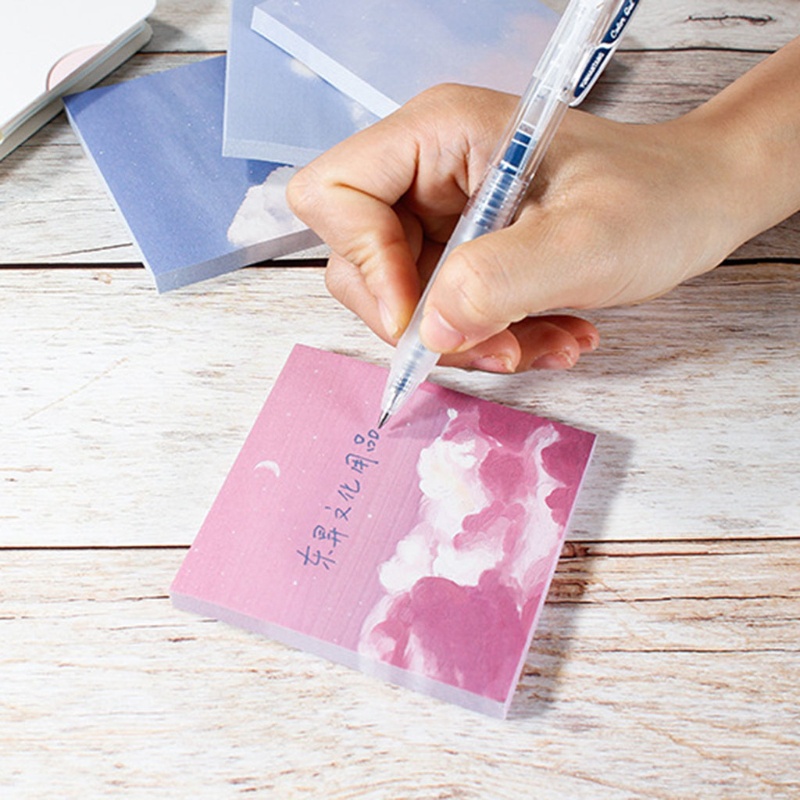 Giấy note tự dính hình tranh sơn dầu độc đáo