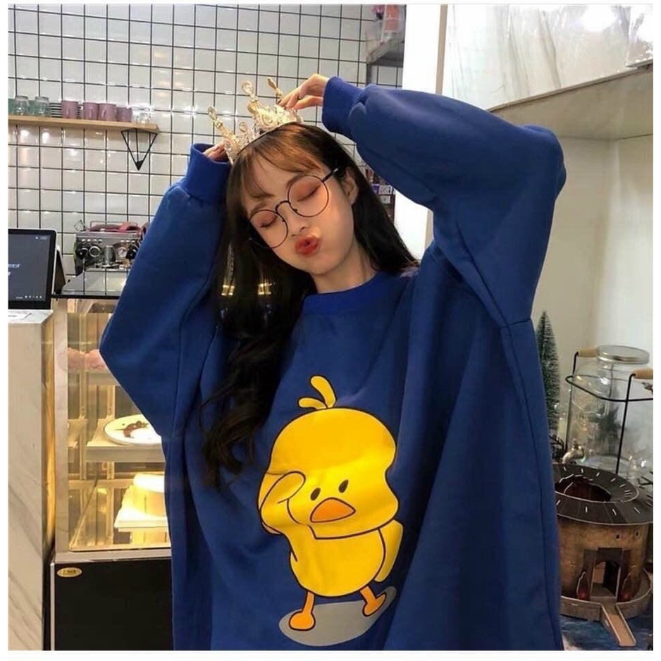 [MẪU MỚI TREND THU ĐÔNG 2021] Áo sweater Form Rộng Áo hoodie UNISEX Nam Nữ- In Hình Gà Vàng