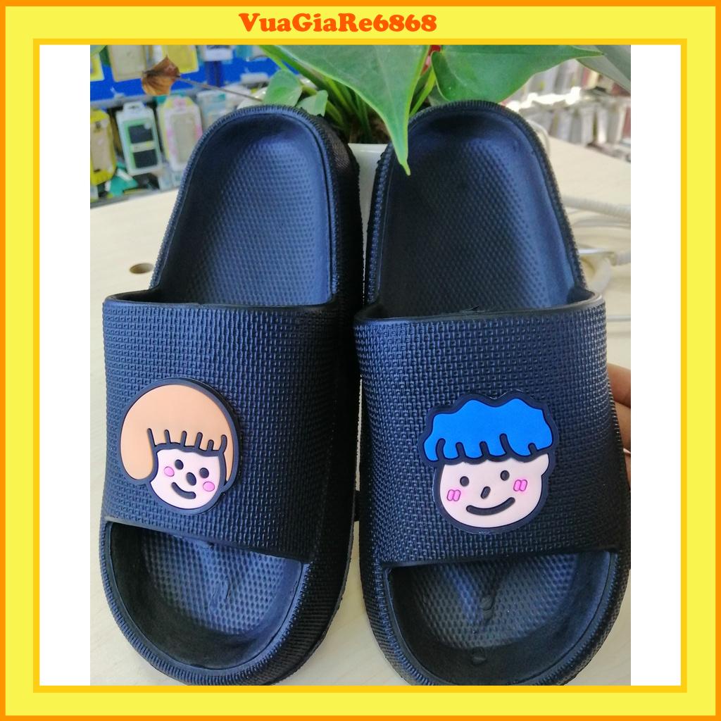 Dép bánh mỳ mì nam nữ đế cao su siêu nhẹ nguyên khối siêu êm đế dày 4cm loại 1 siêu bền KS889