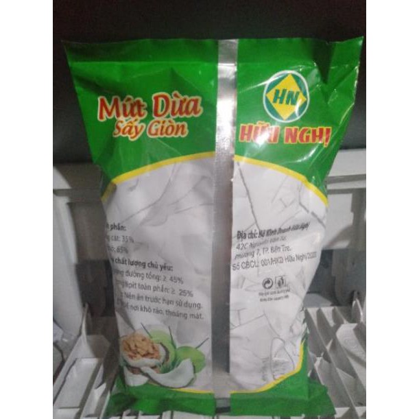 Mứt dừa sấy giòn hữu nghị TRẮNG ÍT ĐƯỜNG