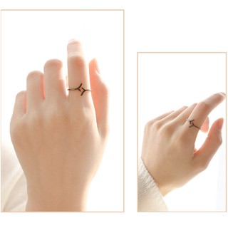 Nhẫn đen đơn giản xinh xắn